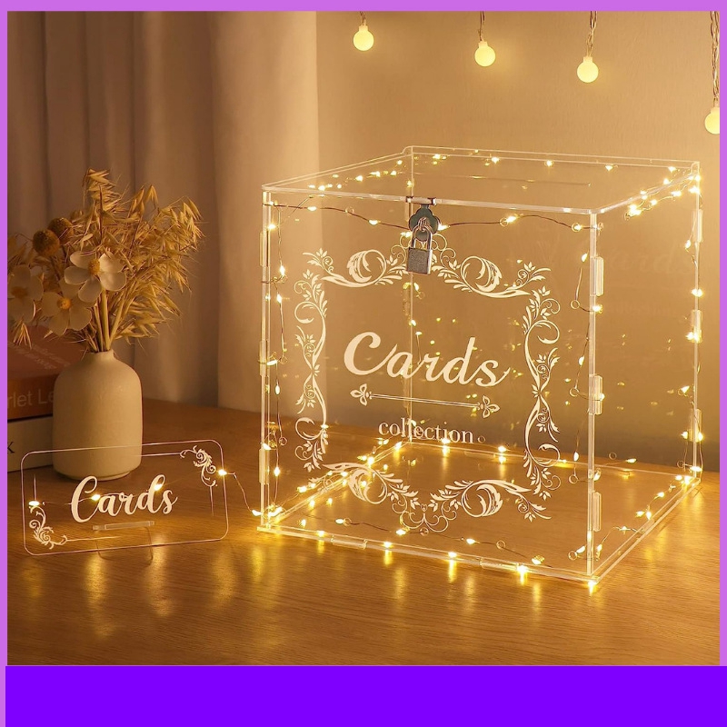 1pc Acrylic Wedding Card Box w - огляд і ціна Wedding Card Box