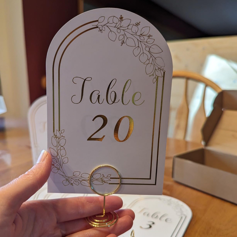 AT19-Wedding Table Number 1-20 - огляд і ціна Table Number Gold