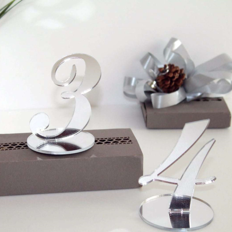 Freestanding Mirror Acrylic We - огляд і ціна Table Number Gold