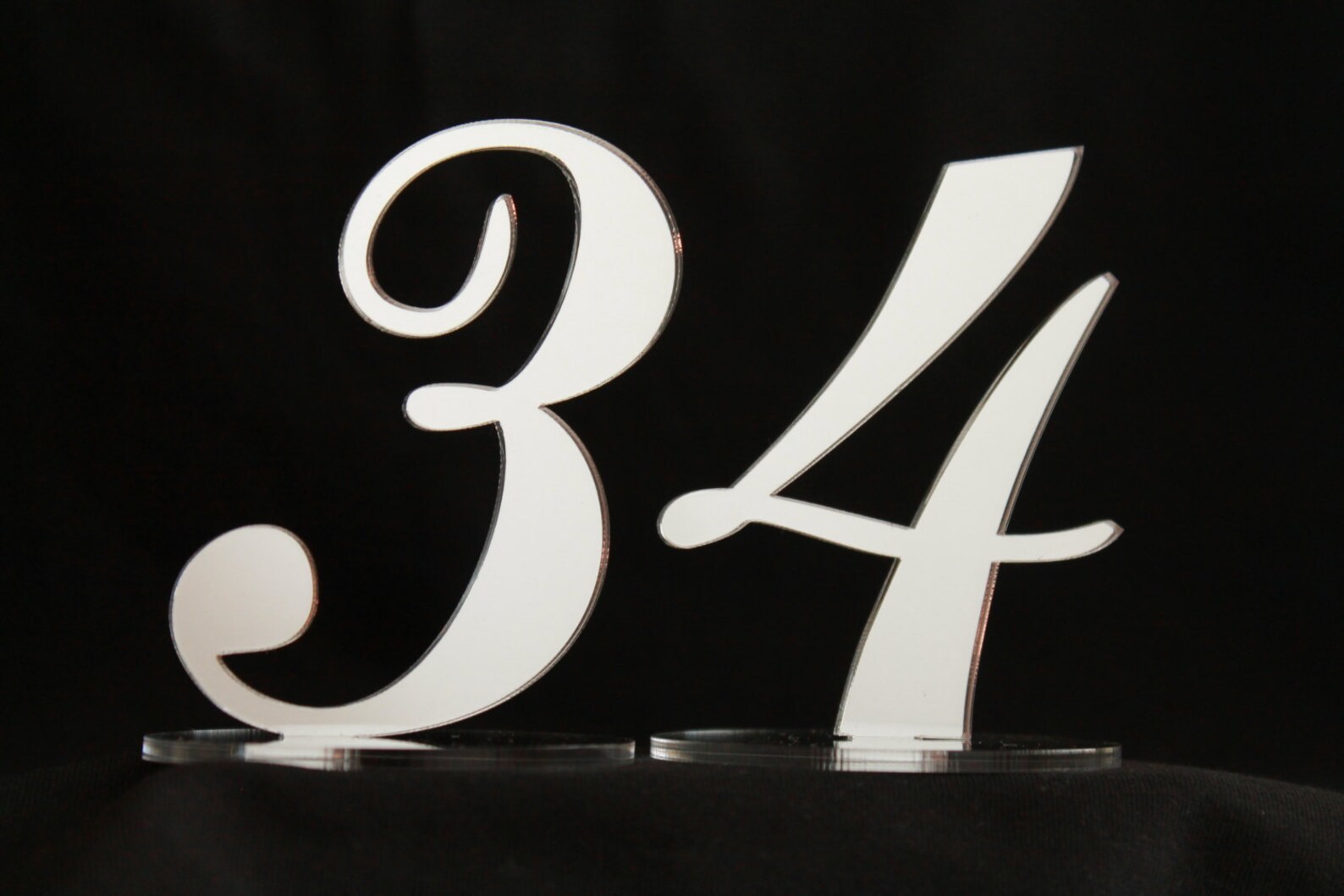 Freestanding Mirror Acrylic We - огляд і ціна Table Number Gold