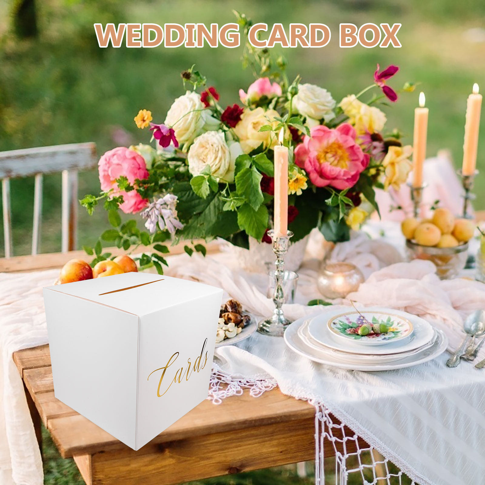 1Set Wedding Card Box Reusable - огляд і ціна Wedding Card Box
